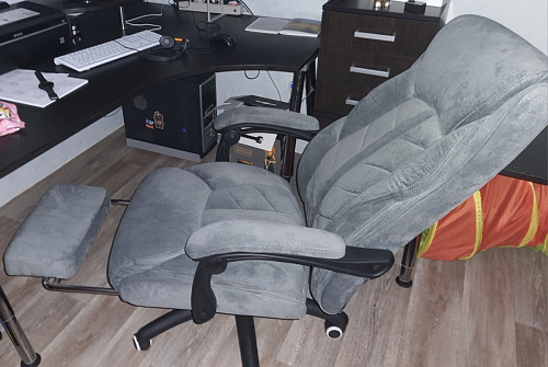 Компьютерное кресло Traun dark gray / black фото покупателя 28