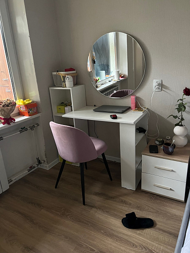 Стул на металлокаркасе Gabi 1 light blue / black / gold фото покупателя 830