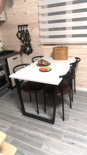 Стол раскладной Лота Лофт 120 25 мм юта / черный матовый фото покупателя 139