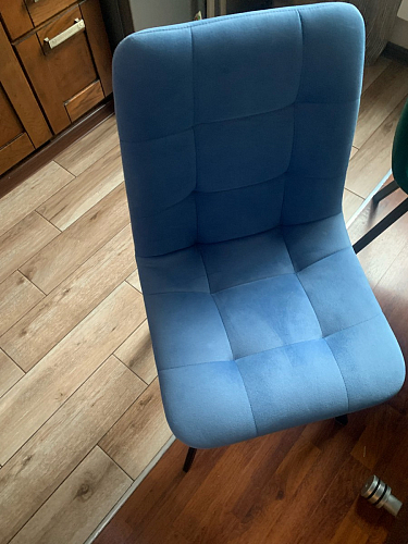 Стул на металлокаркасе Чилли синий / белый фото покупателя 943