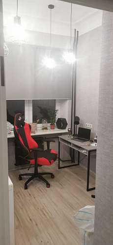 Письменный стол Леон Лофт черный матовый / дуб вотан фото покупателя 26