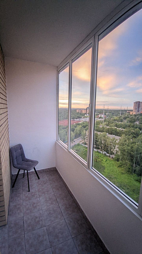 Стул на металлокаркасе Чилли синяя ткань / белый фото покупателя 917