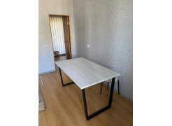 Стол Лота Лофт 140 25 мм черный матовый / бетон фото покупателя 863