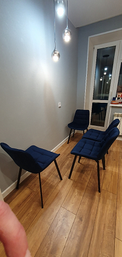 Стул на металлокаркасе Челси бежевый / черный фото покупателя 204