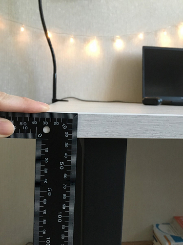 Деревянный стол Лота Лофт 120х75 белый матовый / дуб крафт золотой фото покупателя 230