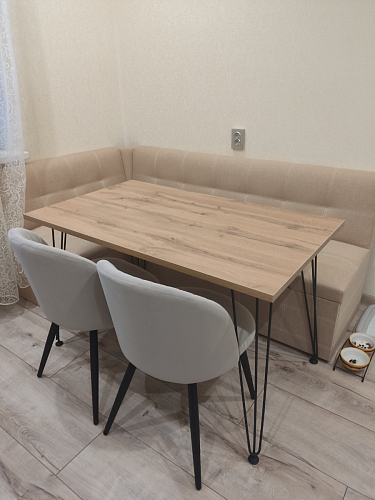 Стул на металлокаркасе Gabi latte / gold / black фото покупателя 176