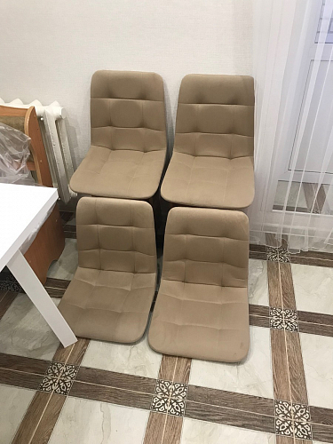 Стул на металлокаркасе Чилли К кирпичный / черный фото покупателя 411