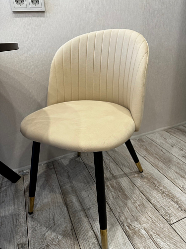 Стул на металлокаркасе Gabi 1 light blue / black / gold фото покупателя 551