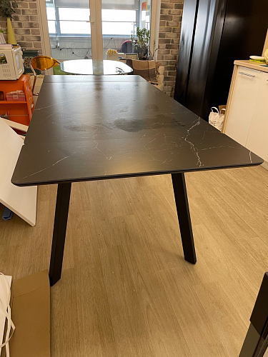 Керамический стол Норман 120(180)х80 shakespeare black / черный фото покупателя 33