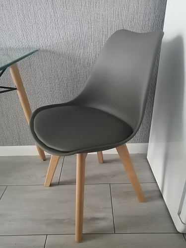 Деревянный стул Bonuss light gray / wood фото покупателя 49