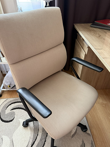 Компьютерное кресло Benefit/Бенефит флок серый 29 фото покупателя 16