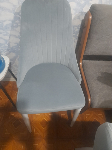 Стул на металлокаркасе Kora light blue / white фото покупателя 443