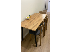 Стол Тринити Лофт 120 32 мм бетон / черный матовый фото покупателя 472