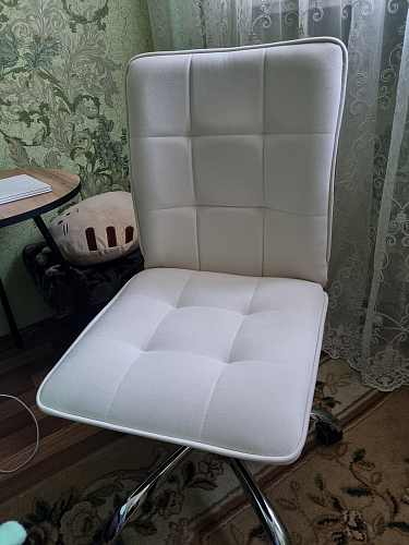 Компьютерное кресло One/Ван флок молочный 4 фото покупателя 54