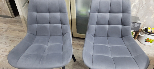 Стул на металлокаркасе Челси велюр коричневый / черный каркас фото покупателя 250