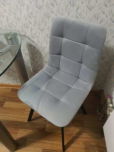 Комплект стульев Чилли 4 шт темно-серый / черный фото покупателя 579