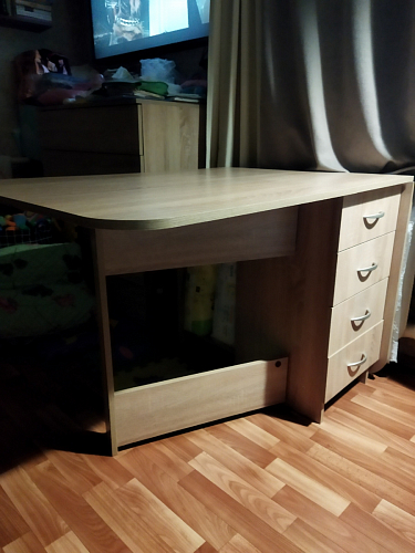 Стол-книжка Глория 606 М с ящиками дуб сонома фото покупателя 40