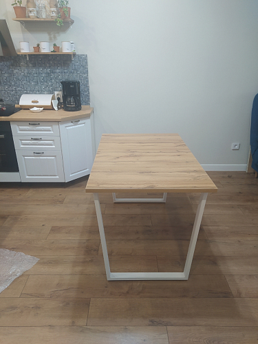 Деревянный стол Лота Лофт 140х80 черный матовый / бетон светлый фото покупателя 858