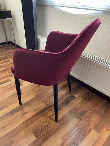 Стул на металлокаркасе Vener wine red фото покупателя 3