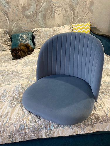 Стул на металлокаркасе Gabi 1 dark gray / black фото покупателя 647