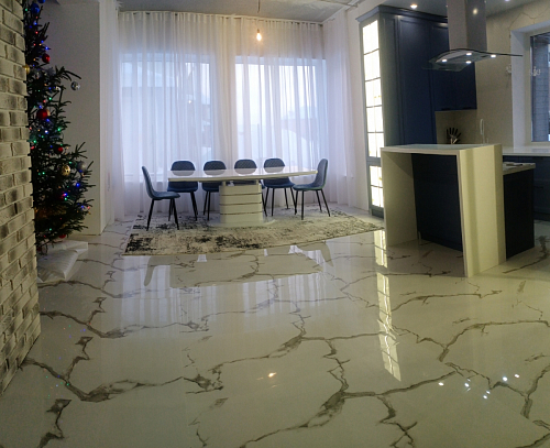 Стул на металлокаркасе Capri blue / white фото покупателя 45