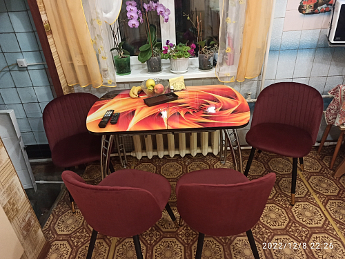 Стул на металлокаркасе Gabi latte / gold / black фото покупателя 158