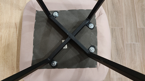 Стул на металлокаркасе Чилли синяя ткань / белый фото покупателя 26