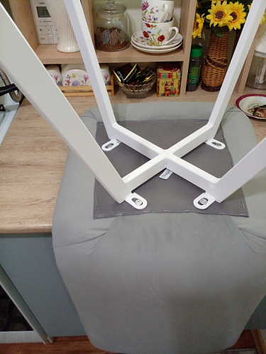 Стул на металлокаркасе Чилли К кирпичный / черный фото покупателя 321