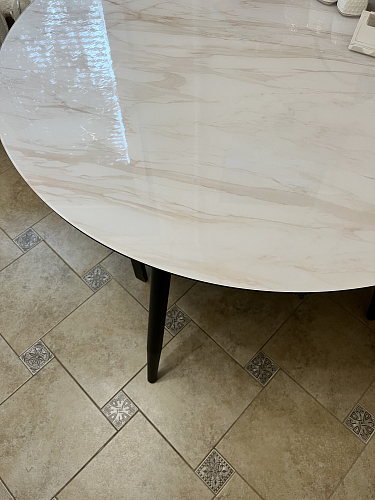 Стеклянный стол Анселм обсидиан / черный фото покупателя 10