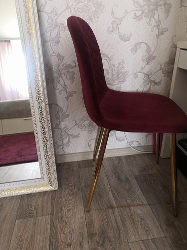 Стул на металлокаркасе Dabl wine red фото покупателя 41