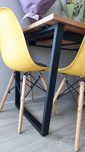 Деревянный стол Лота Лофт 120x75 дуб крафт табачный / черный матовый фото покупателя 487