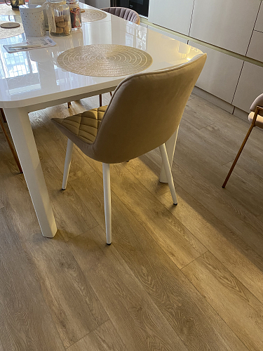 Стул на металлокаркасе Баодин velutto 05 / белый фото покупателя 9