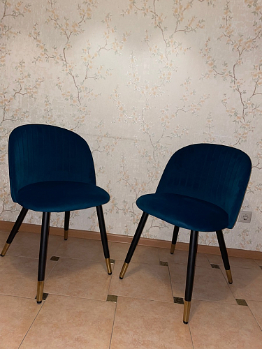 Стул на металлокаркасе Gabi latte / gold / black фото покупателя 635