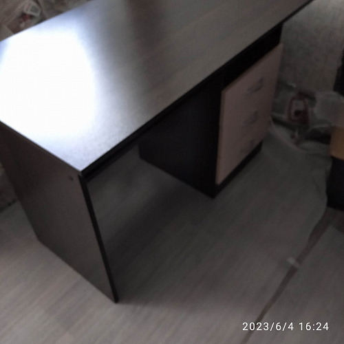 Стол письменный Бриз МДФ волна лайм / ясень светлый фото покупателя 123