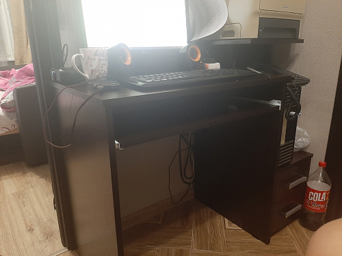 Стол компьютерный Джаз-24 правый белый фото покупателя 177