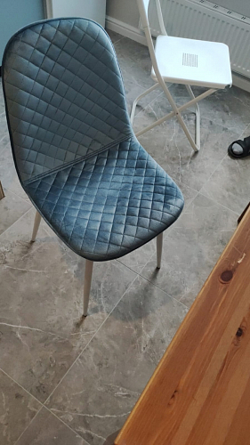 Стул на металлокаркасе Capri dark beige / white фото покупателя 33