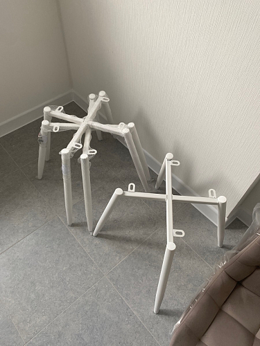 Стул на металлокаркасе Челси бежевый / белый каркас фото покупателя 30