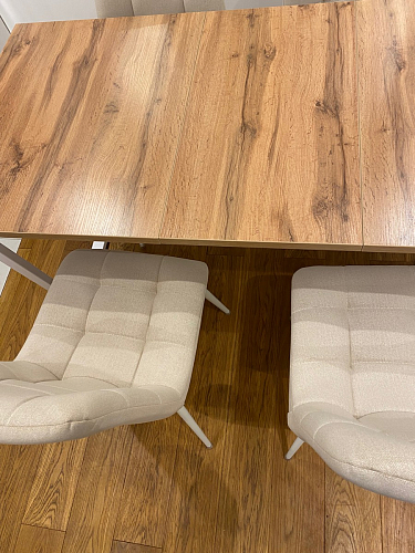 Деревянный стол Лота Лофт 120x75 дуб крафт табачный / черный матовый фото покупателя 739