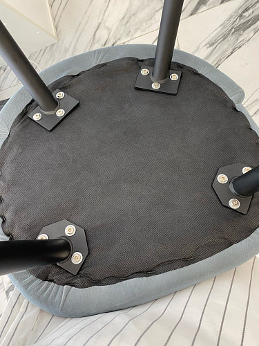 Стул на металлокаркасе Gabi 1 light purple / black / gold фото покупателя 210