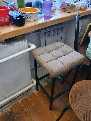 Барный стул Лофт катания минт / белый матовый фото покупателя 235