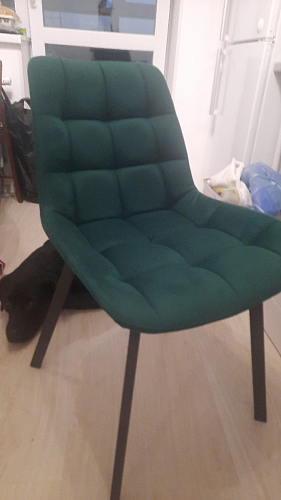 Стул на металлокаркасе Челси бирюзовый / черный фото покупателя 257