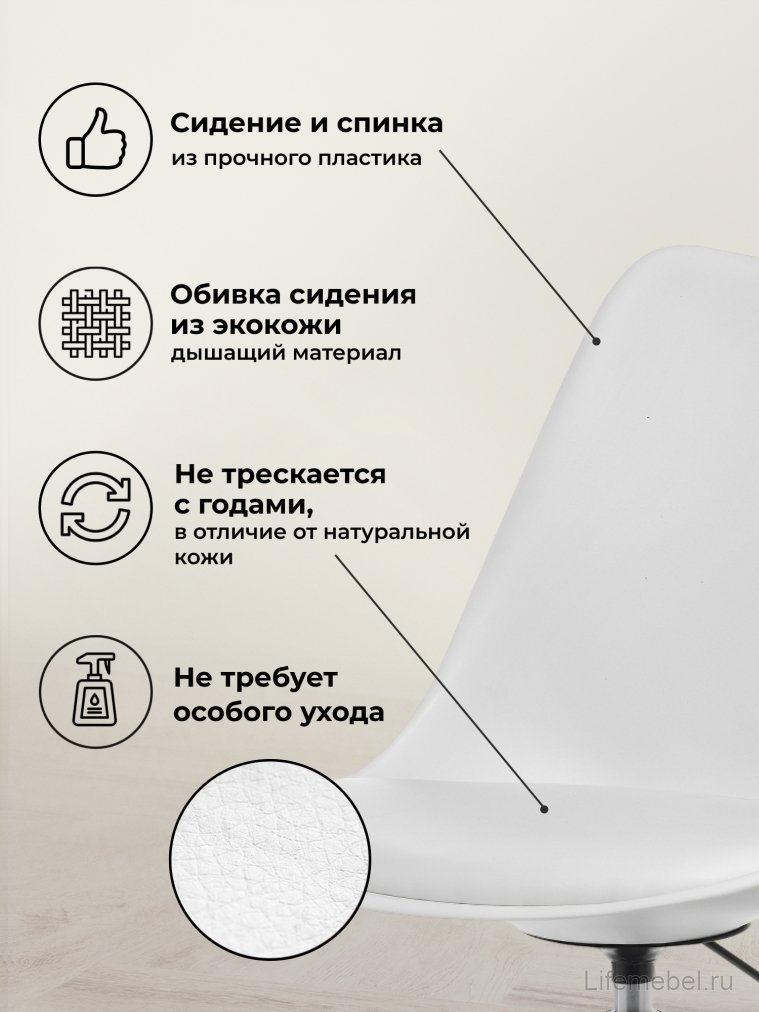 Компьютерное кресло Kolin white