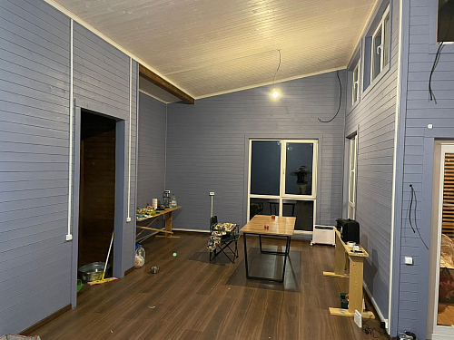 Деревянный стол Лота Лофт 140х80 белый матовый / бетон светлый фото покупателя 73