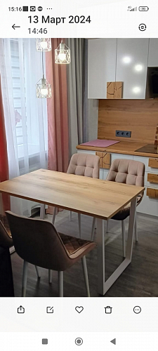 Стол Лота Лофт 120 25 мм сабия / белый матовый фото покупателя 343