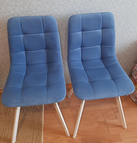 Стул на металлокаркасе Чилли темно-серый / черный каркас фото покупателя 682