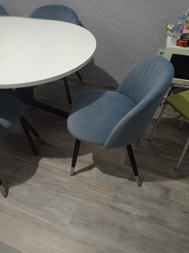 Стул на металлокаркасе Gabi gray / black фото покупателя 598