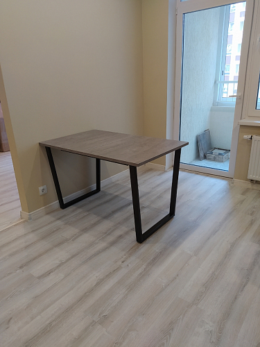 Деревянный стол Лота Лофт 140х80 дуб крафт табачный / черный матовый фото покупателя 605