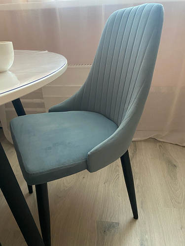 Стул на металлокаркасе Kora dark gray / black фото покупателя 253