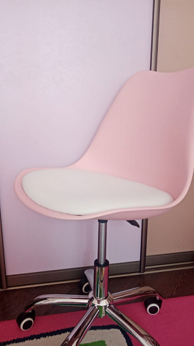 Компьютерное кресло Kolin с подушкой clear / white фото покупателя 564