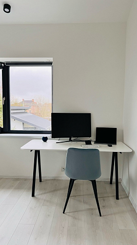 Стул на металлокаркасе Fox light blue / black фото покупателя 7